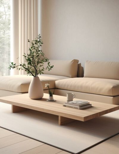 Japandi inspired living room