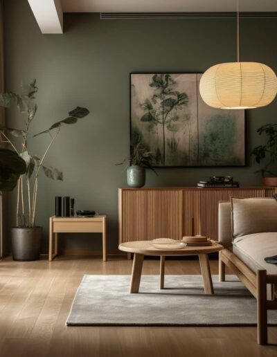 Japandi design living room