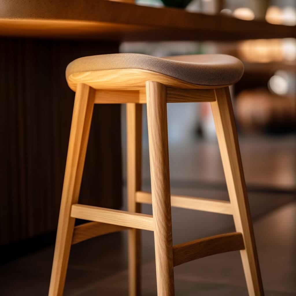 Minimalist Japandi stool