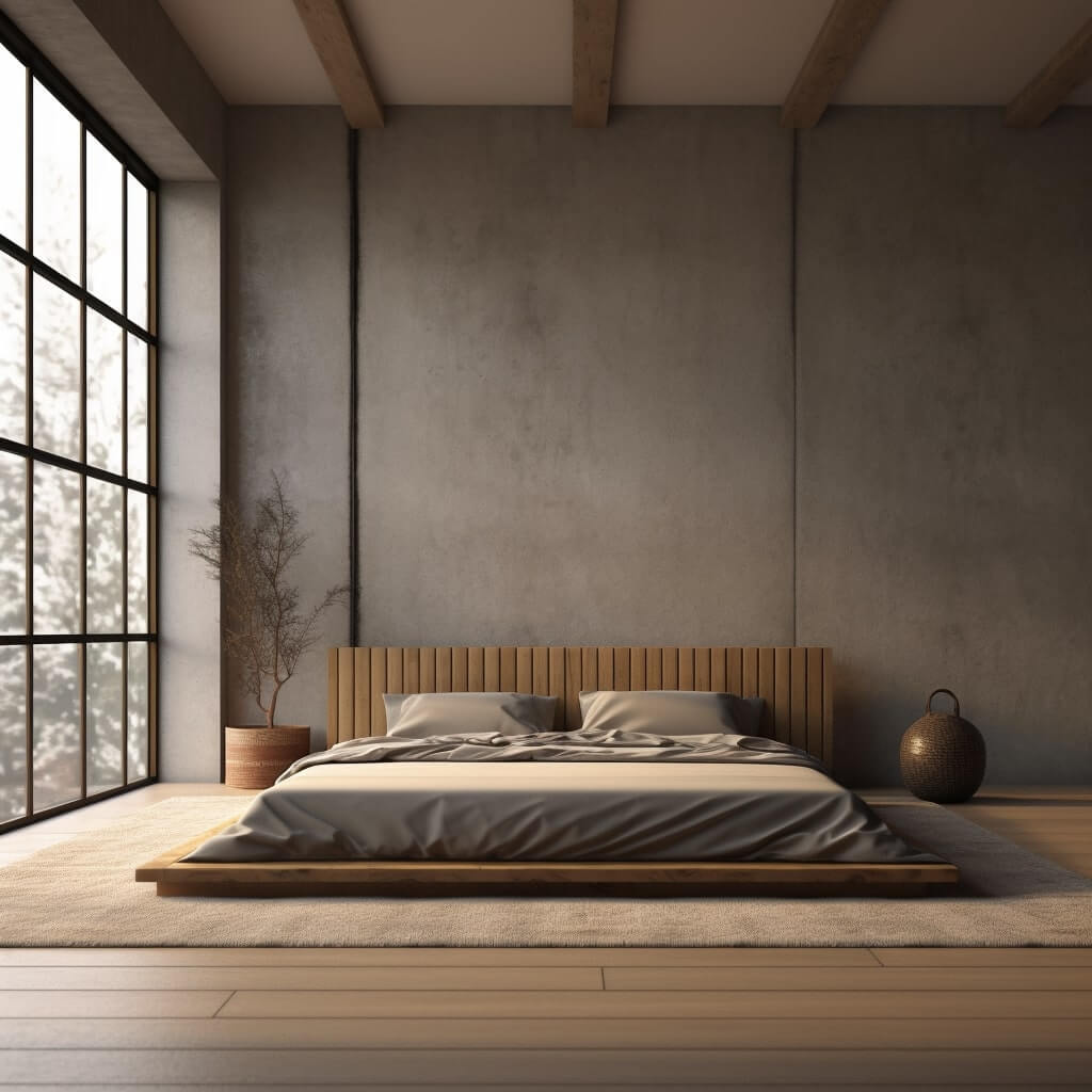 japandi design bedframe