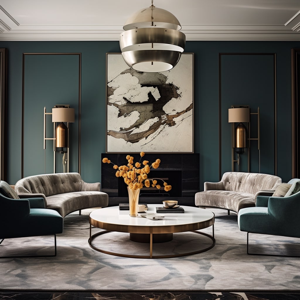 modern classic interior design living room