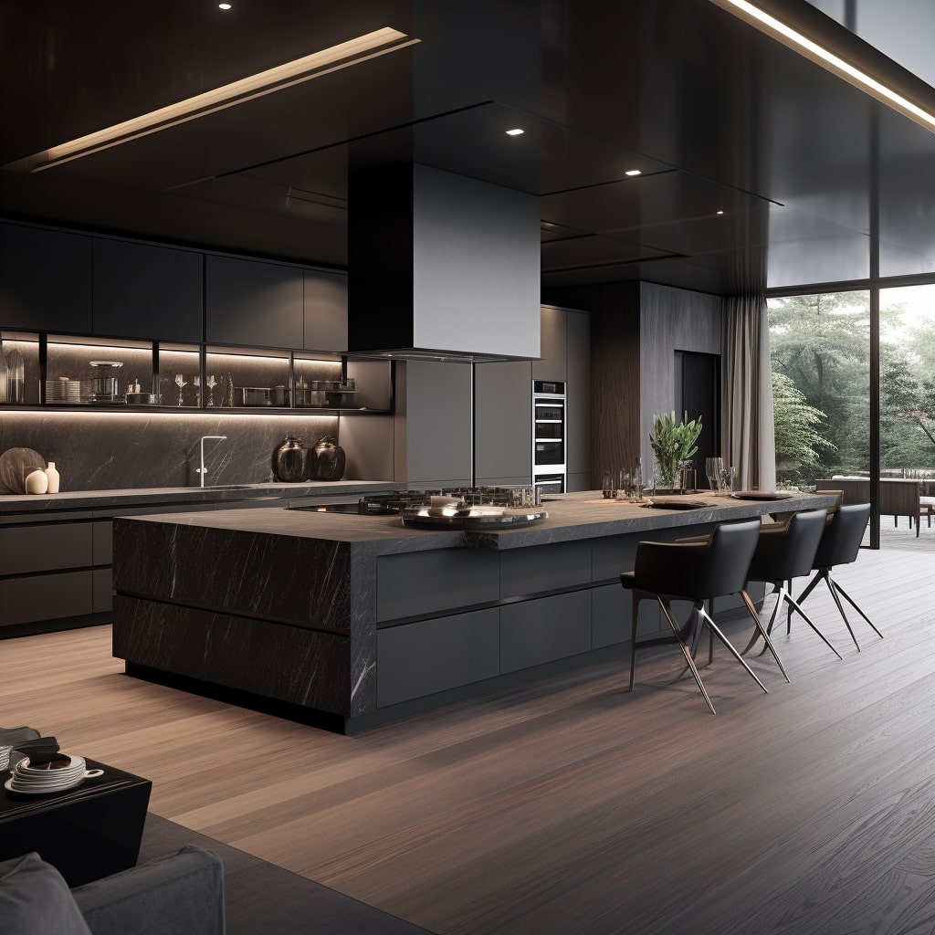 modern classic interior design kitchen