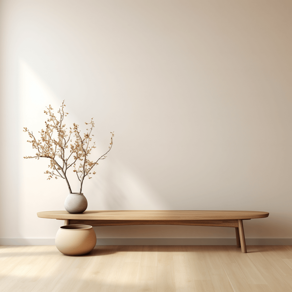 japandi design bench