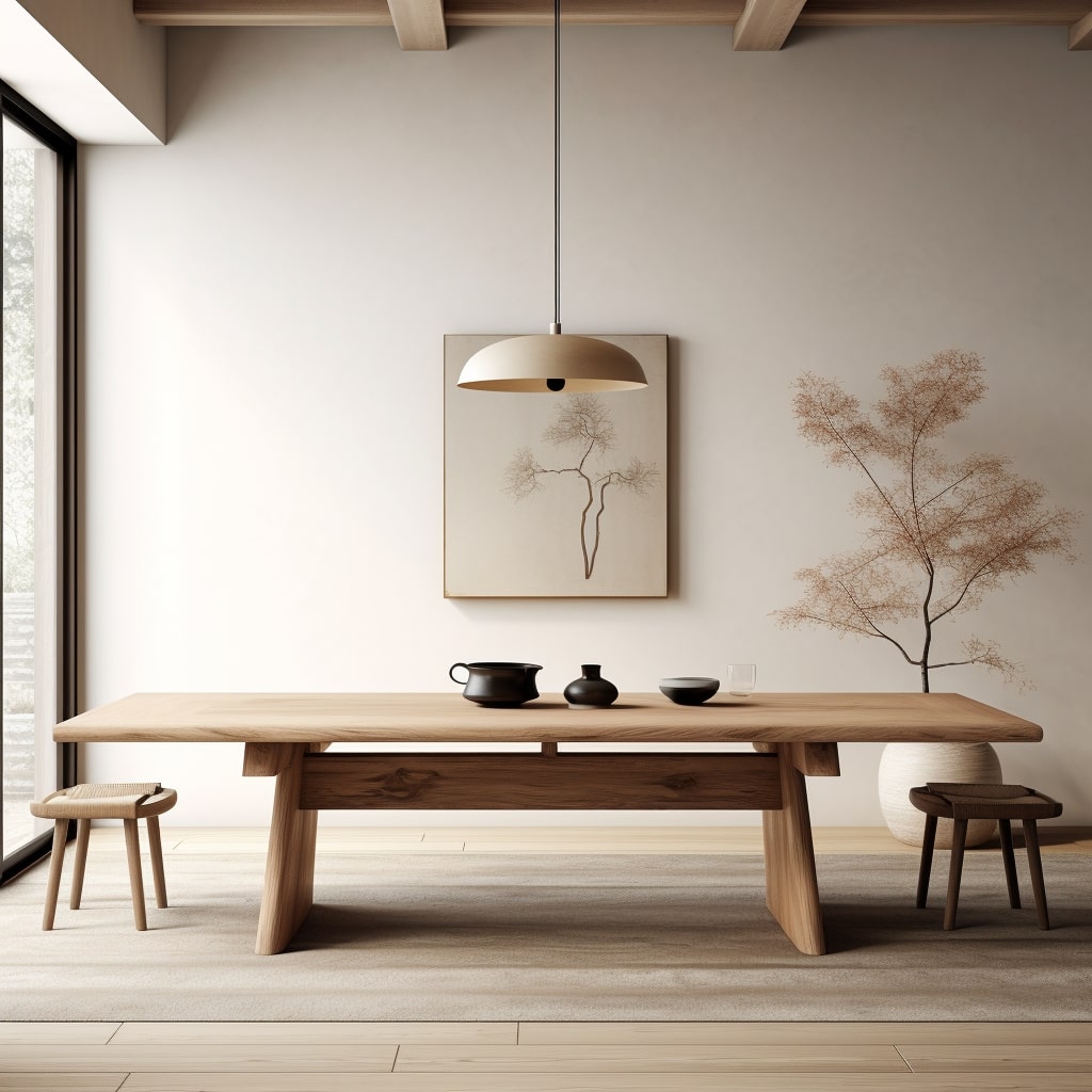 Japandi Dining Room Table